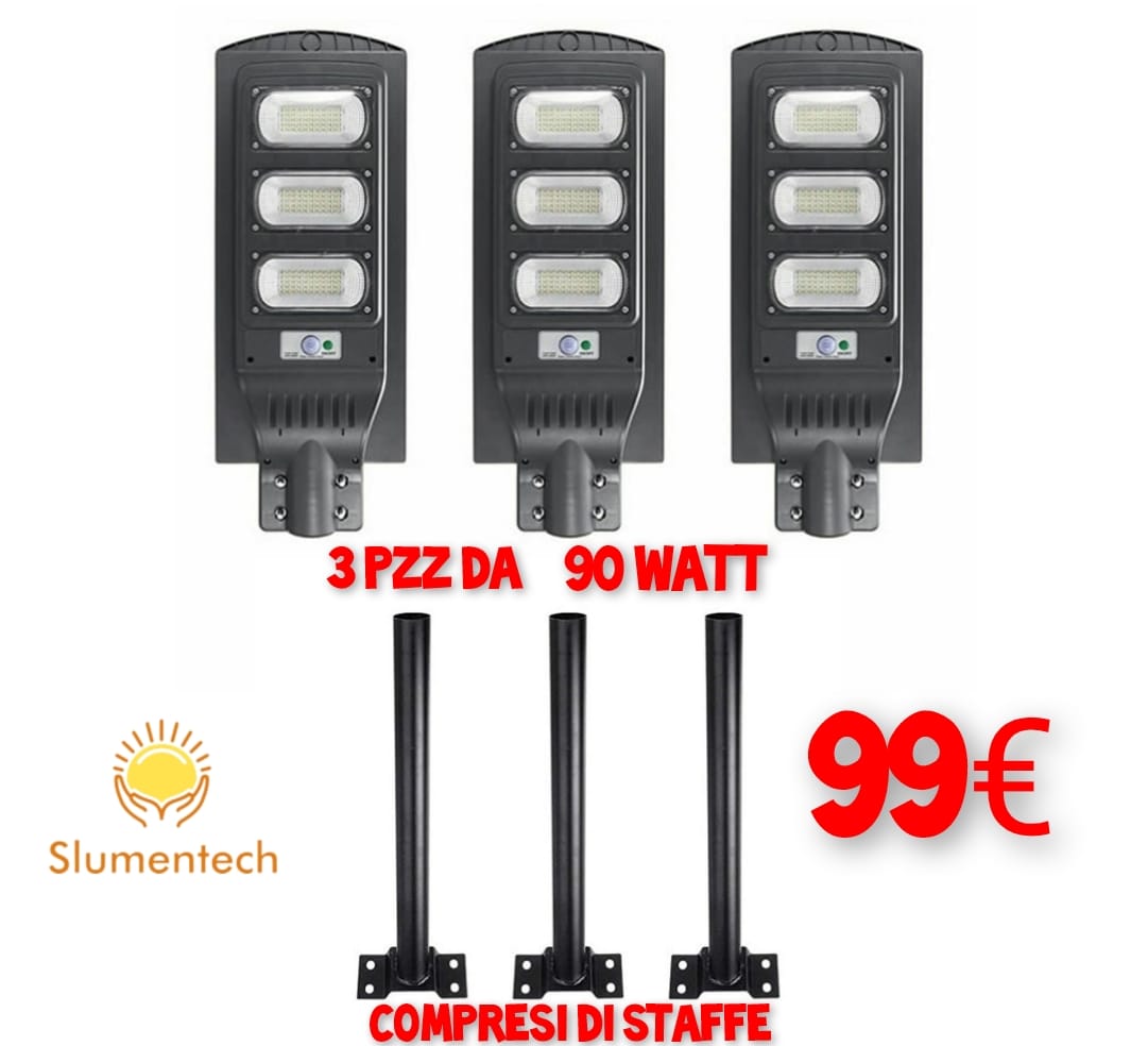 LAMPIONI SOLARI 90 WATT  ( OFFERTA 3 PEZZI)