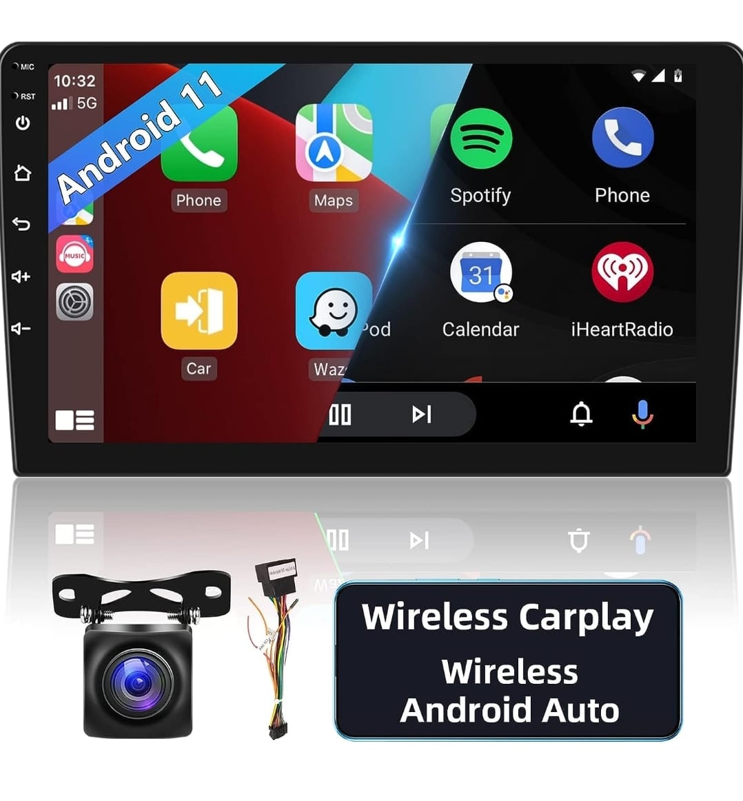 AUTORADIO  ANDROID  2 DIN 10 POLLICI UNIVERSALE PER TUTTE LE AUTO CON SPAZIO 2 DIN