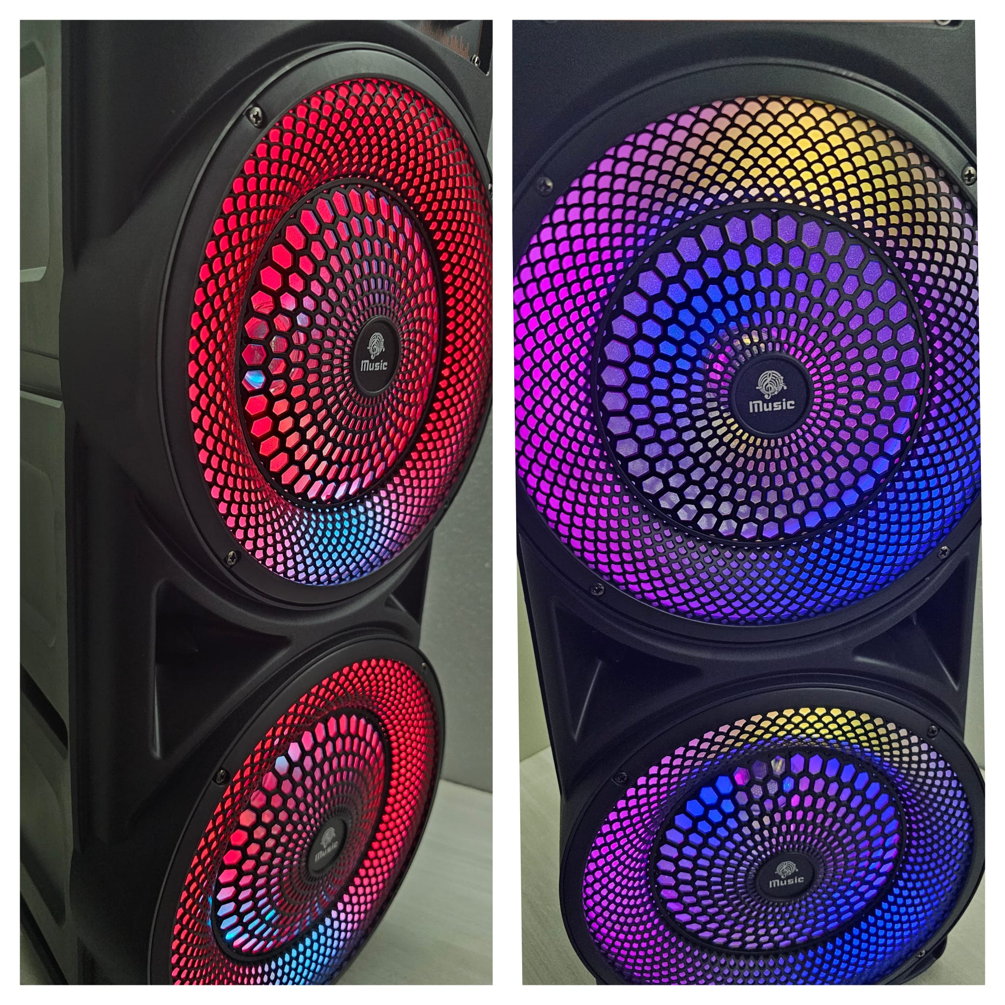 CASSA KARAOKE BLUETOOTH LED MULTICOLOR A TEMPO