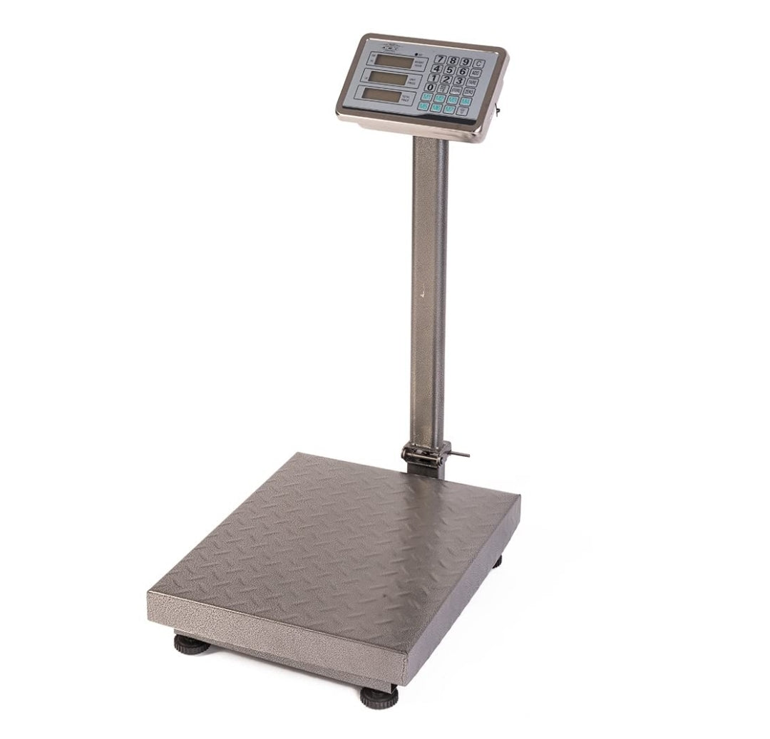 Bilancia Digitale Elettronica, Professionale da 300 Kg con Display Bilancia Industriale Ricaricabile per Utilizzo in Negozi, Abitazioni, Aziende