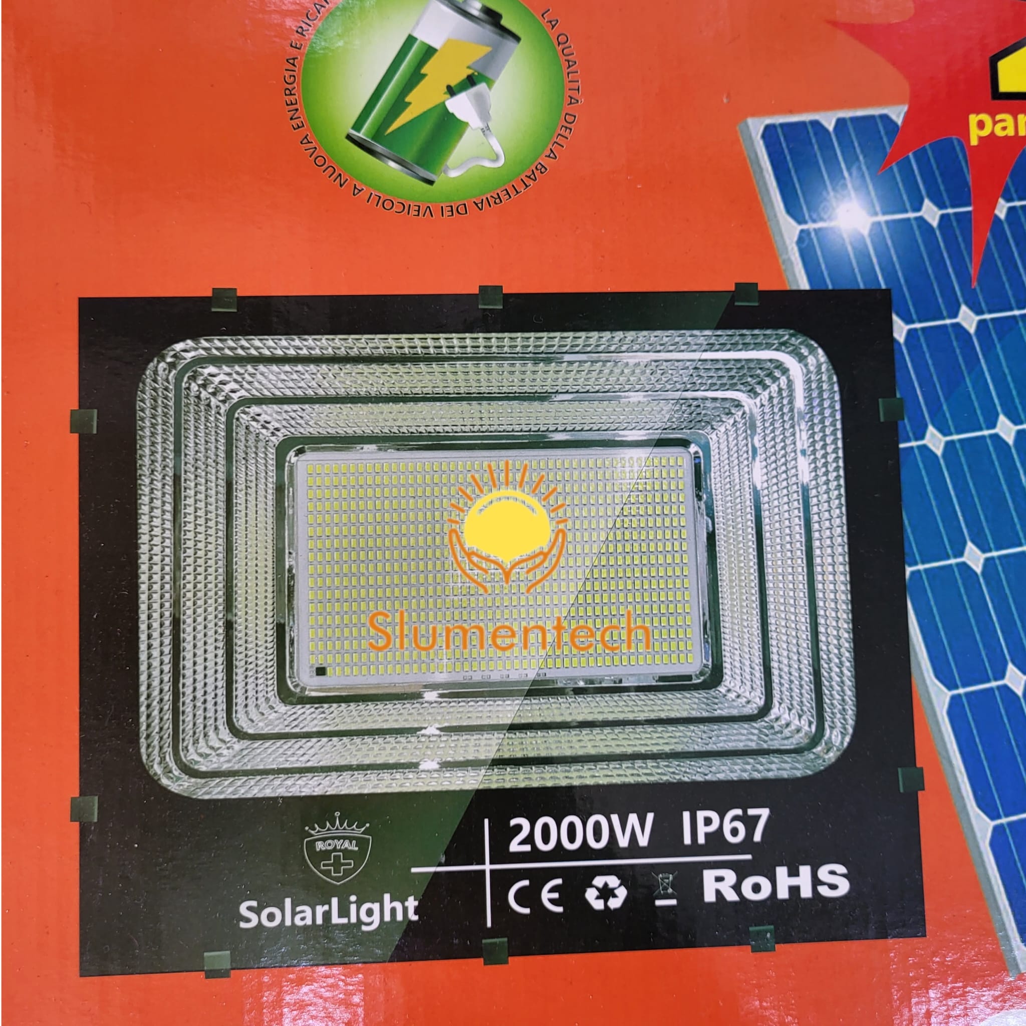 Torcia LED Ricaricabile 300000 Lumen Solare/USB: Super Luminosa Da Campeggio Ed Emergenza (2 Pezzi)