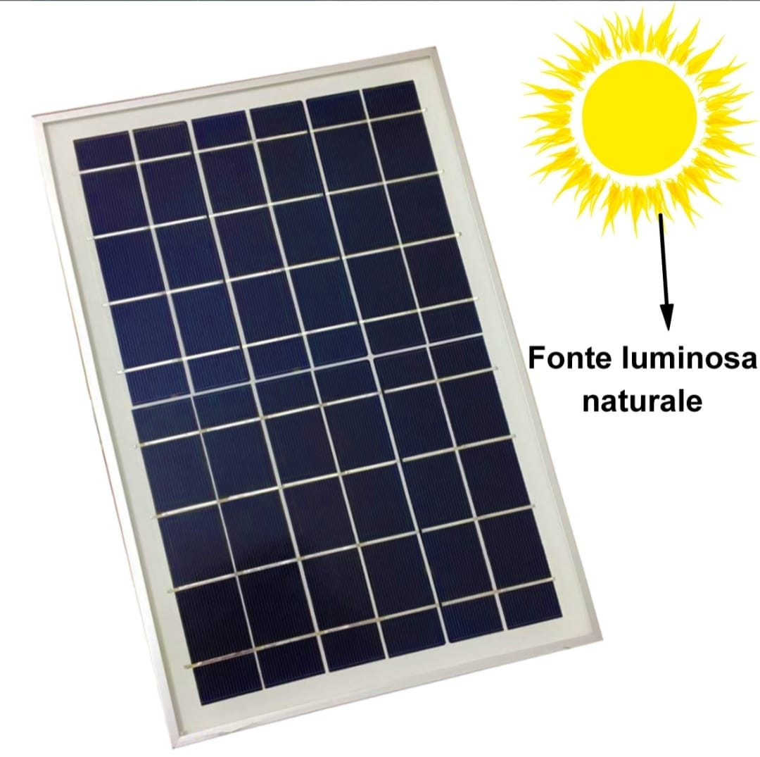 FARO SOLARE 2000 WATT LUCE BIANCA A LED MODELLO NUOVISSIMO 2022 CON 2 PANNELLI SOLARI