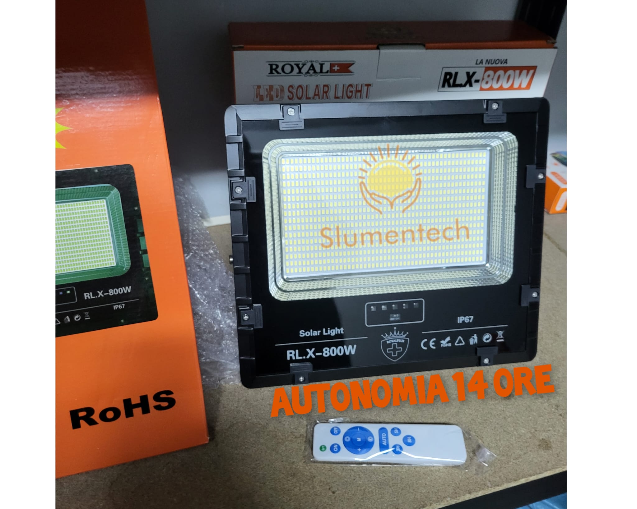 FARO SOLARE 2000 WATT LUCE BIANCA A LED MODELLO NUOVISSIMO 2022 CON 2 –  Slumentech